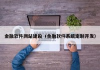 金融软件网站建设（金融软件系统定制开发）