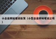 小企业网站建设批发（小型企业网站建设公司）