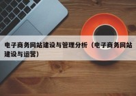 电子商务网站建设与管理分析（电子商务网站建设与运营）