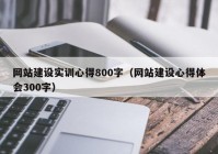 网站建设实训心得800字（网站建设心得体会300字）