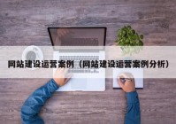 网站建设运营案例（网站建设运营案例分析）